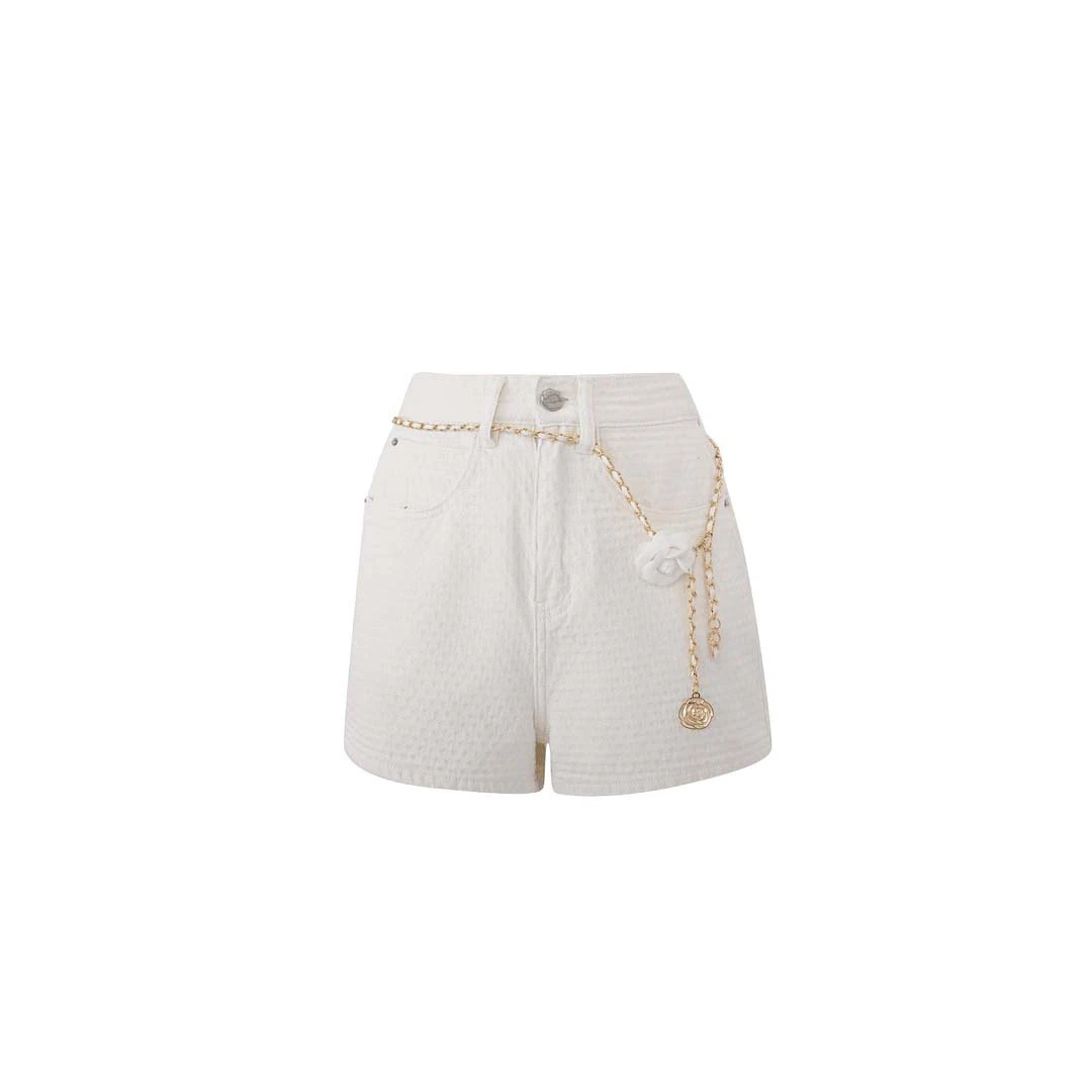 夏季休闲裤女士中腰短裤时尚气质百搭-6635