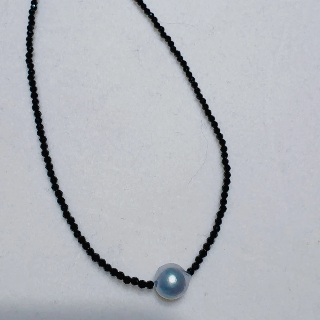 海水珍珠颈饰银S925镶嵌