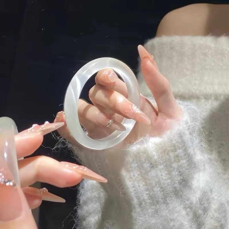 天然辰砂星尘精美文玩手镯F-2258