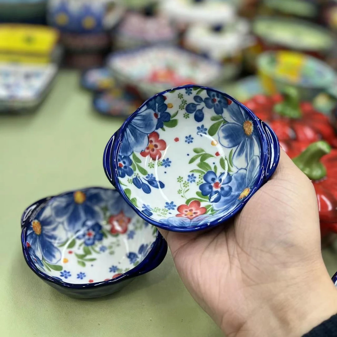 波琳娜4.5寸双耳圆碟蘸料碟