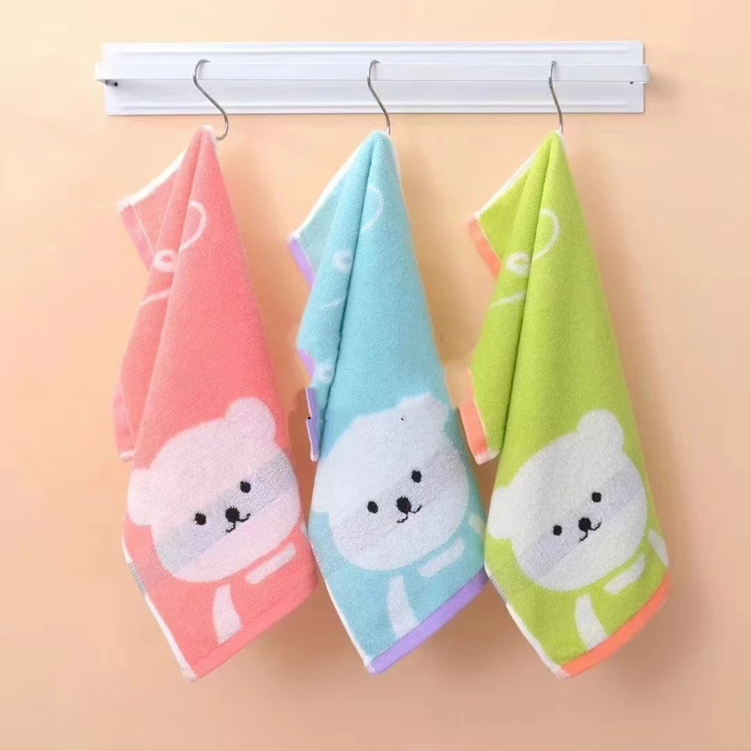 卡通方巾柔软吸水宝宝洗脸毛巾