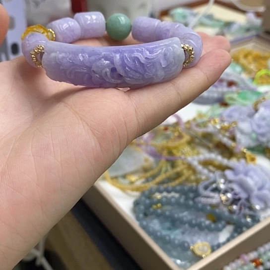 翡翠未镶嵌手链翡翠手链