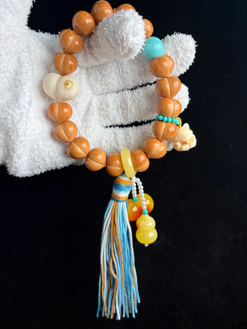 【16-17mm亮面屁桃猴头手持DIY】