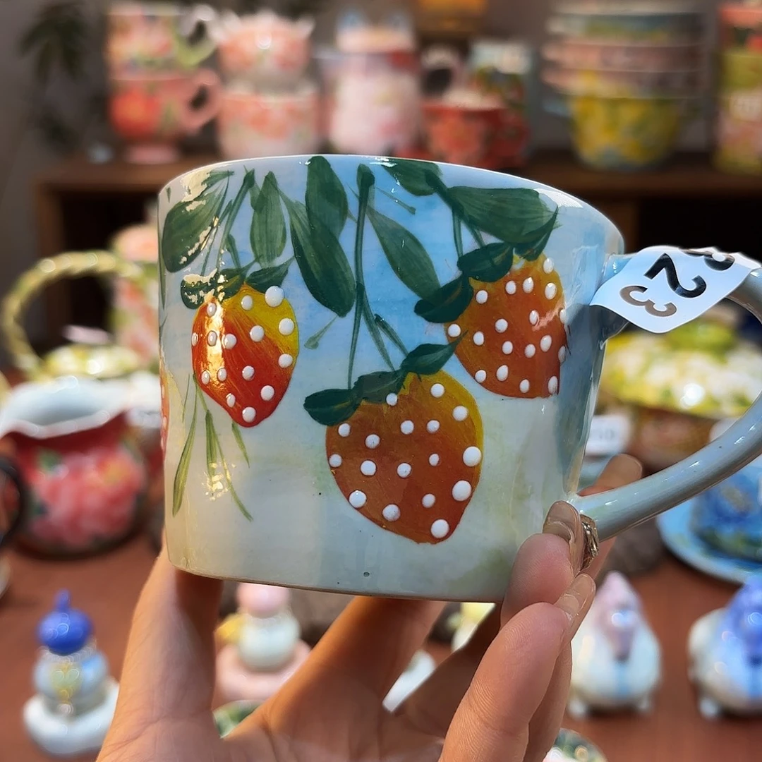 景德镇手绘高温釉下彩陶瓷茶具