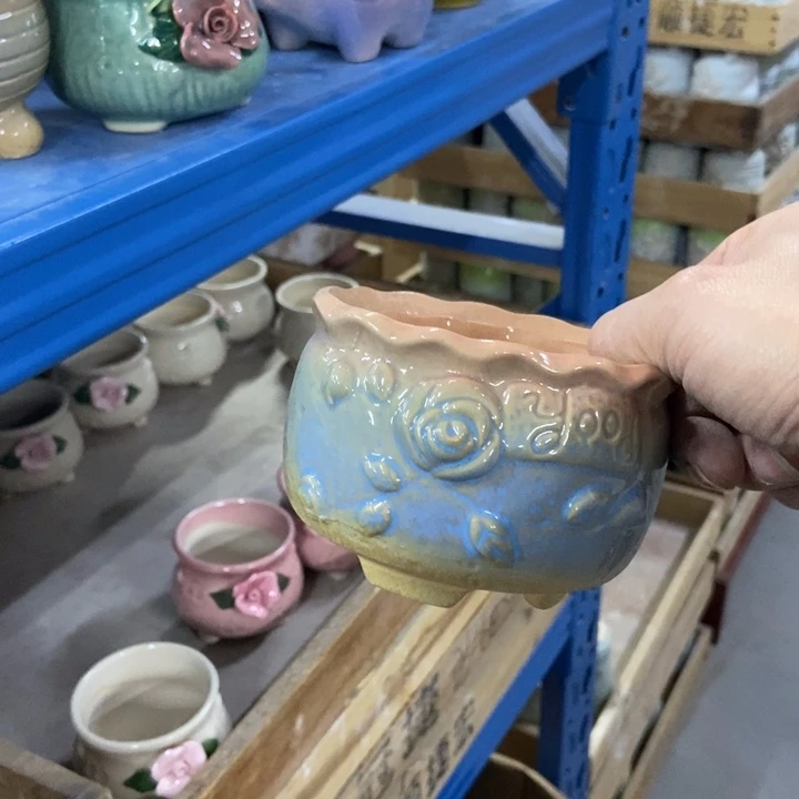 陶瓷花盆单场满9.9发10*7