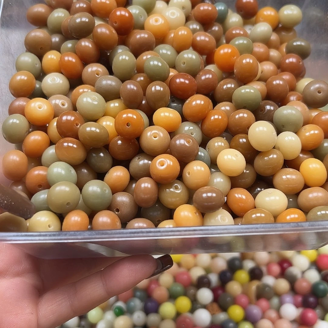 菩提根/象牙果手串卡13唐三彩算盘120颗