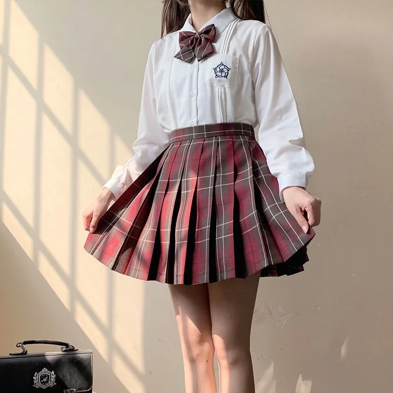 【若玫】云烟原创jk制服校供感格裙学生日系学院风五一旅游出街衣服