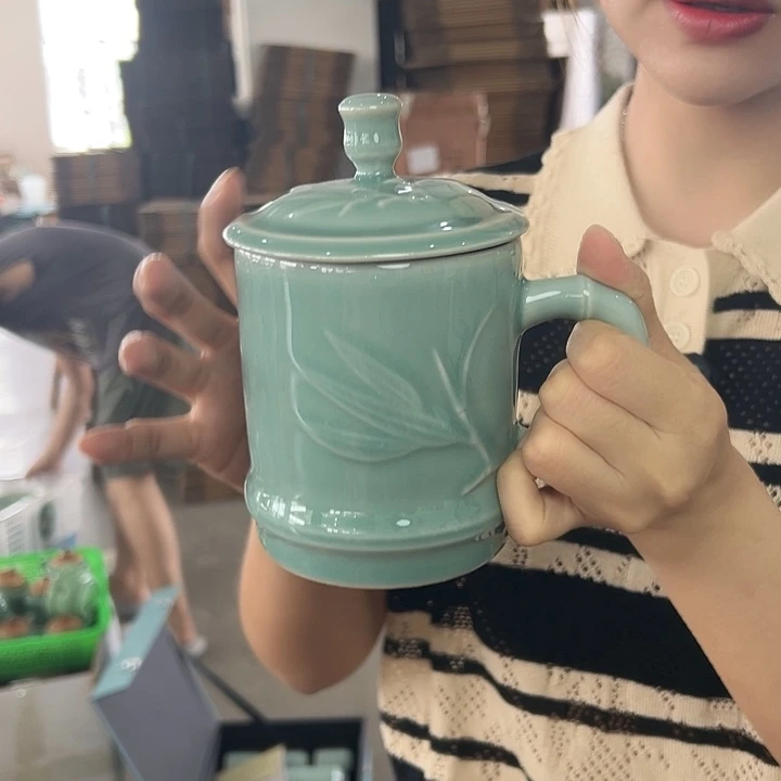 龙泉云间青瓷小米茶器