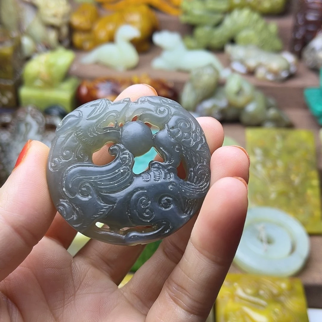 白玉菩提吊坠19。。