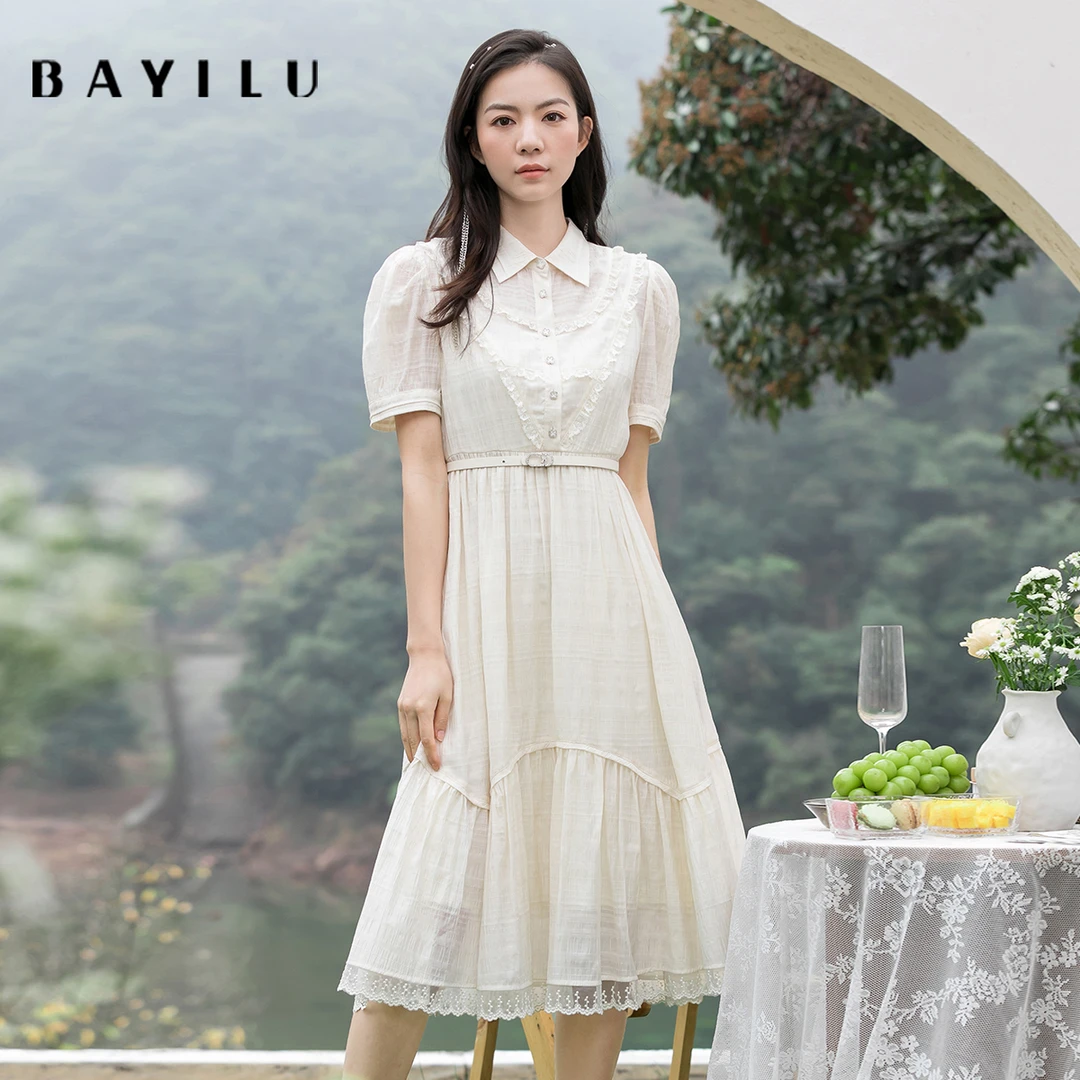 【安选】芭依璐女装夏季新款时尚连衣裙86L7660