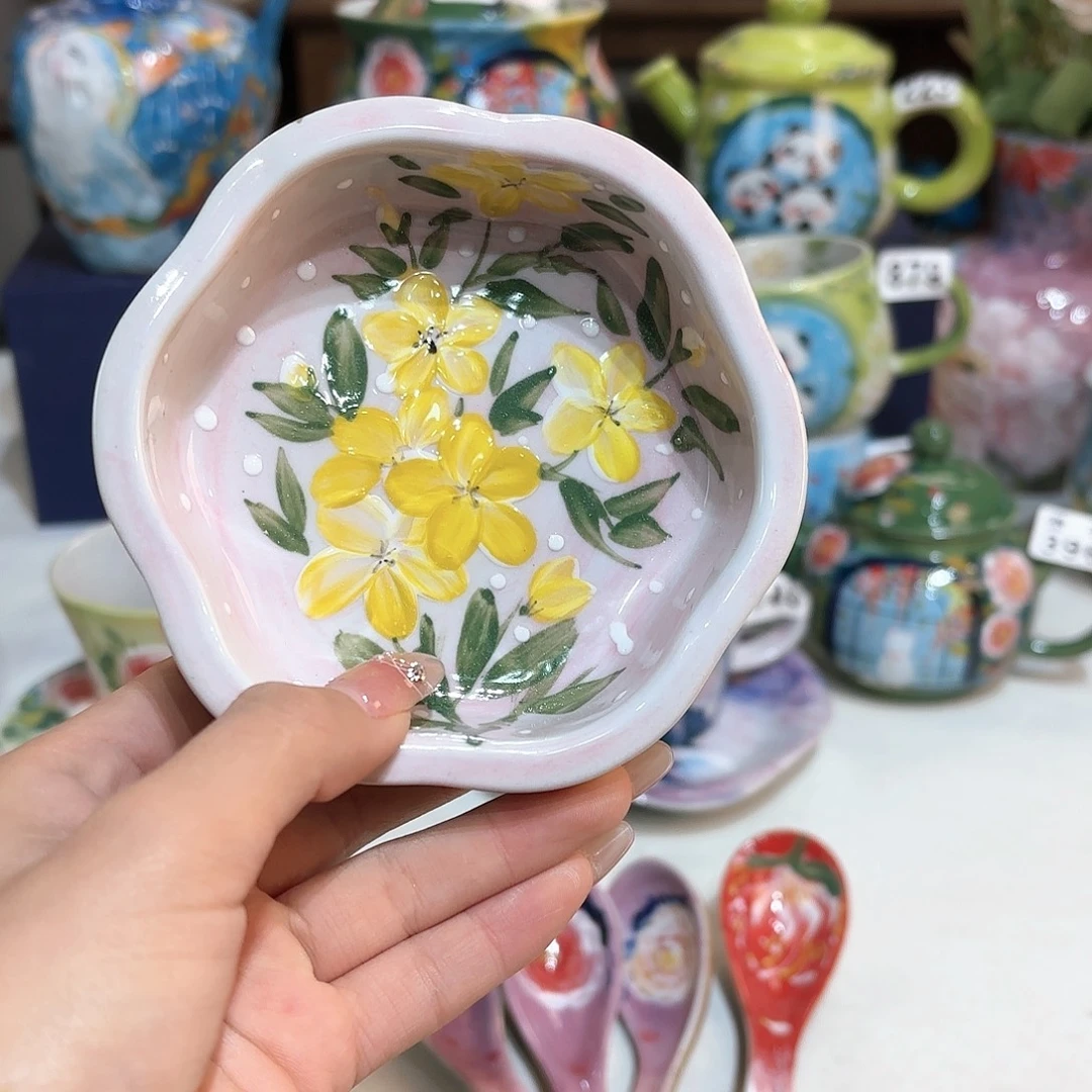 景德镇手绘高温釉下彩陶瓷茶具