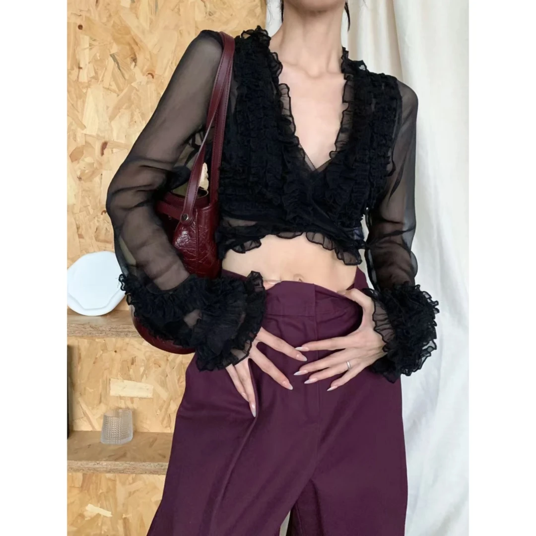 夏季新款断码捡漏.荷叶花边开衫4390/11