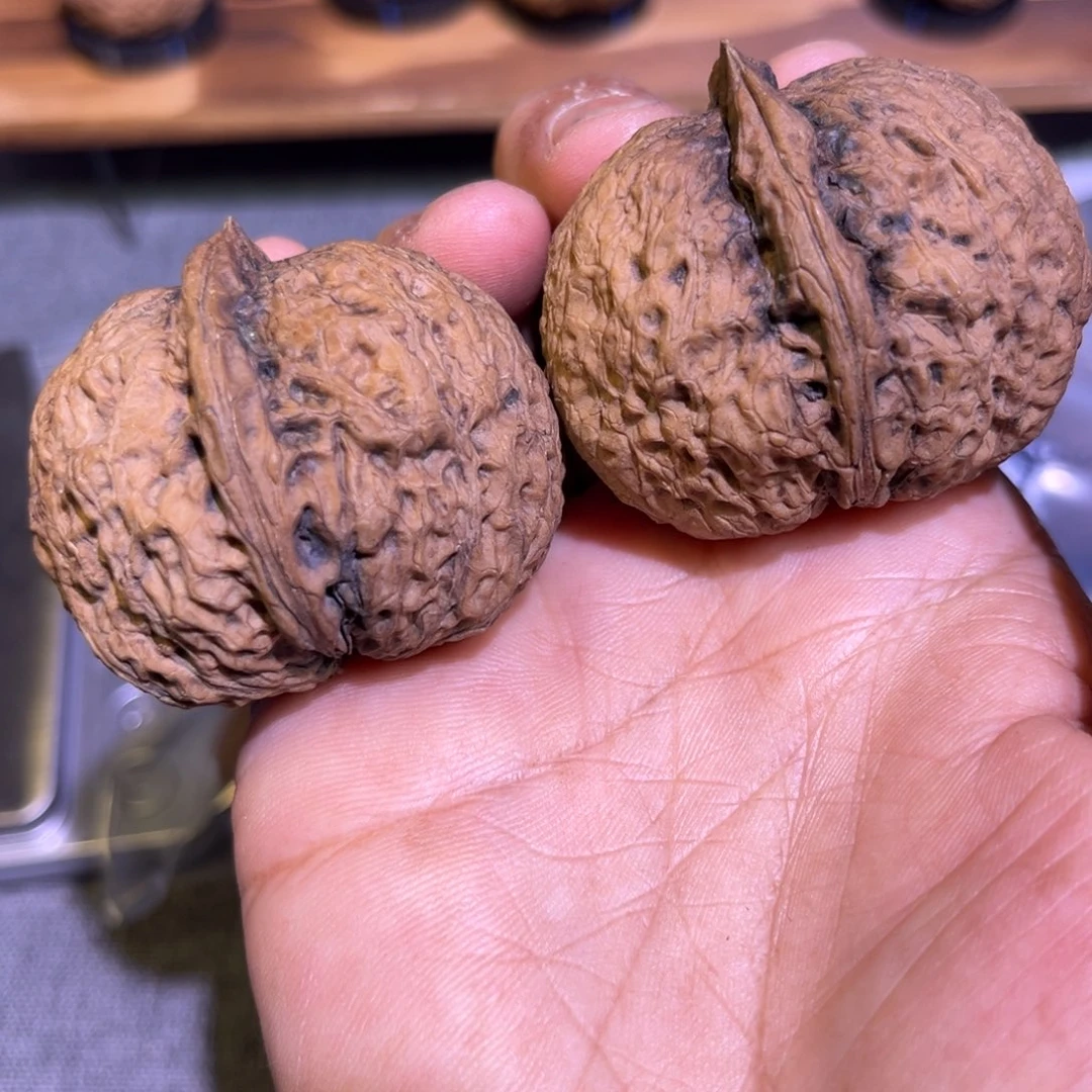 文玩核桃把件红旺云铁14号44mm