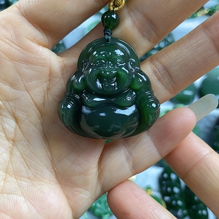 吊坠(不含链)未镶嵌和田玉（碧玉）34