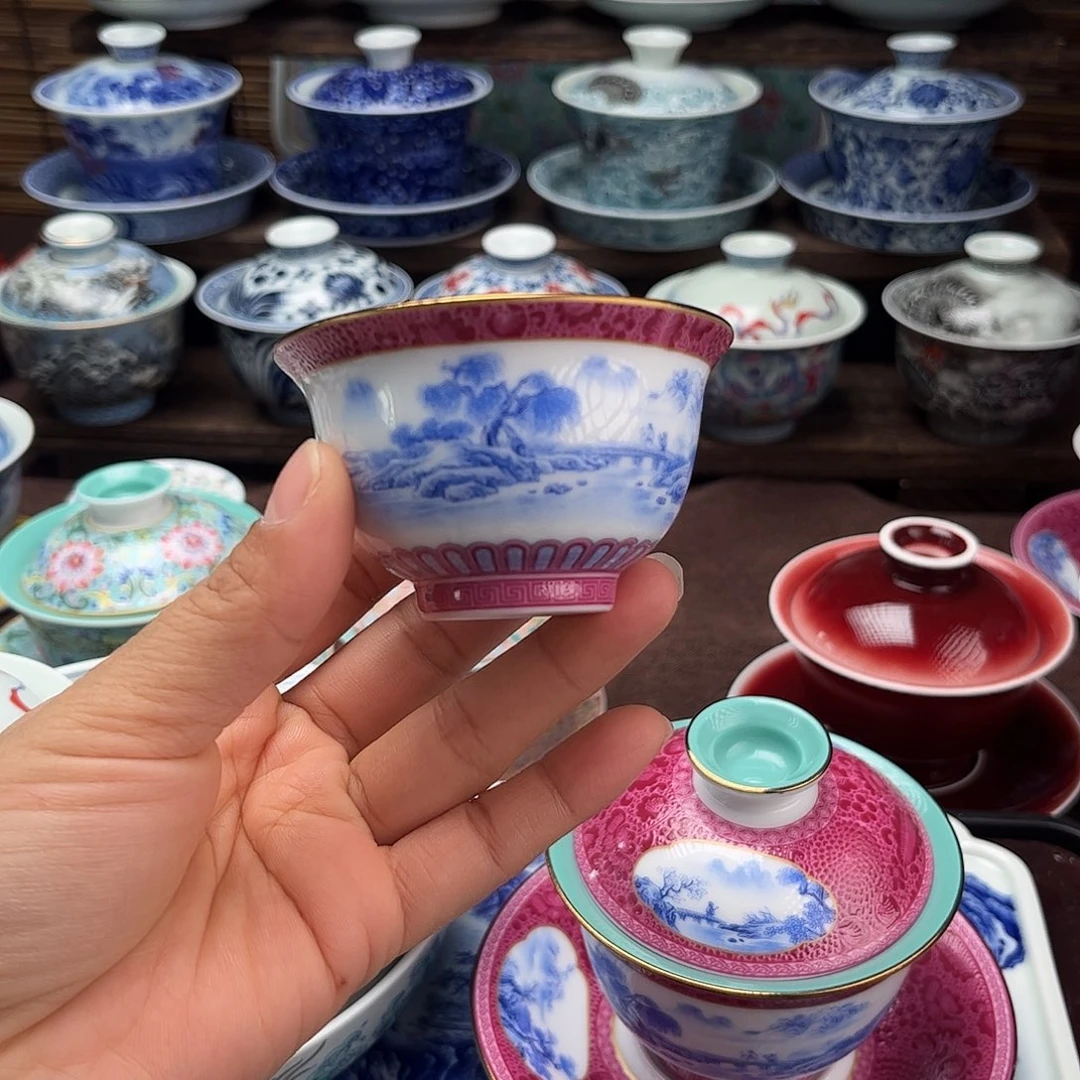 陆***豹景德镇陶瓷大套组