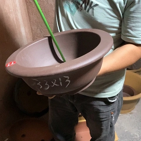 紫砂花盆手工制作