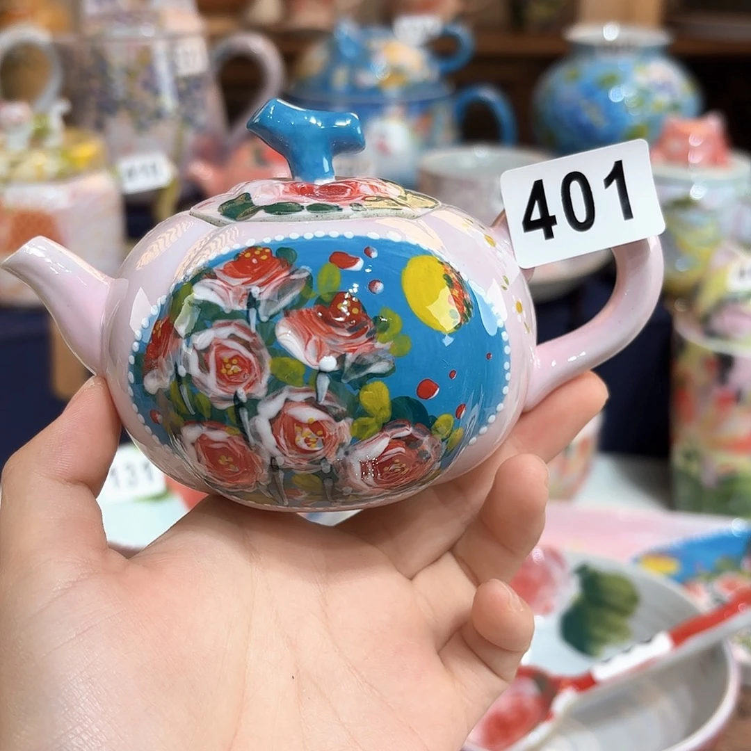 景德镇手绘高温釉下彩陶瓷茶具
