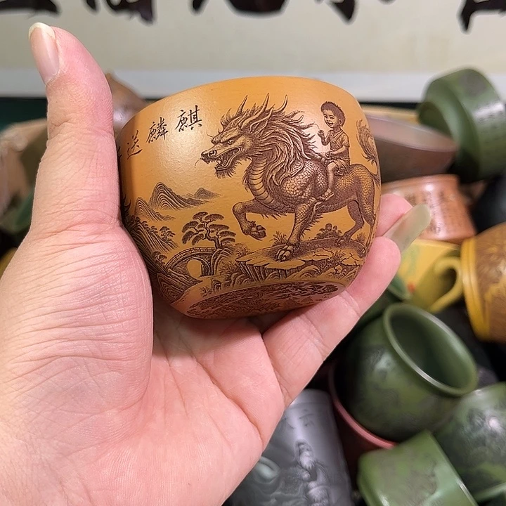 茶杯紫砂全手工紫砂主人杯