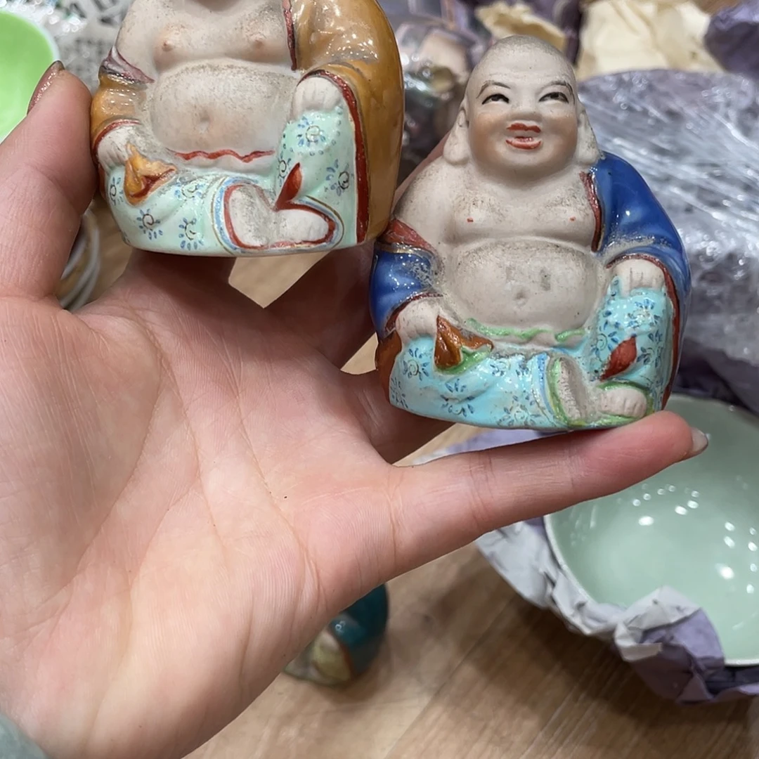 *****陶景德镇粉彩雕塑佛像
