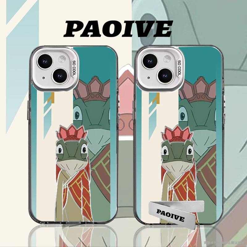蛤蟆精适用苹果华为vivoiPhone小米三星防摔彩银手机壳