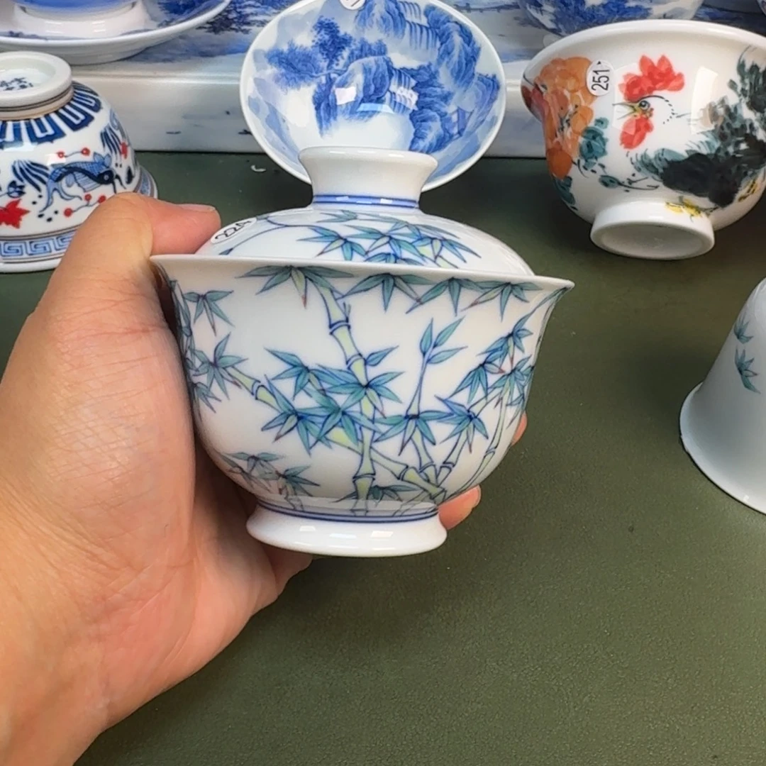 陶瓷景德镇纯手绘茶具圆圆224