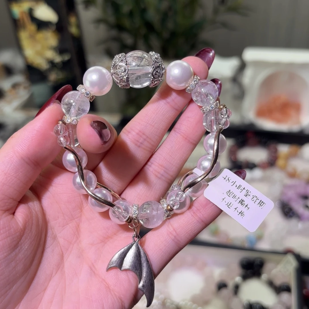 烟晶手链银S925镶嵌