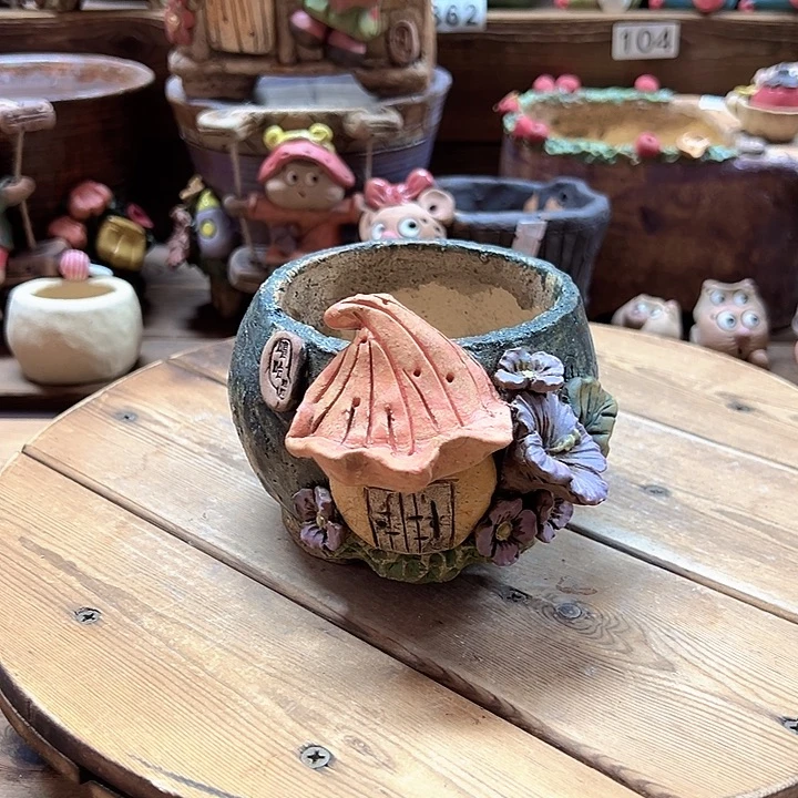嘻哈多肉花盆百搭