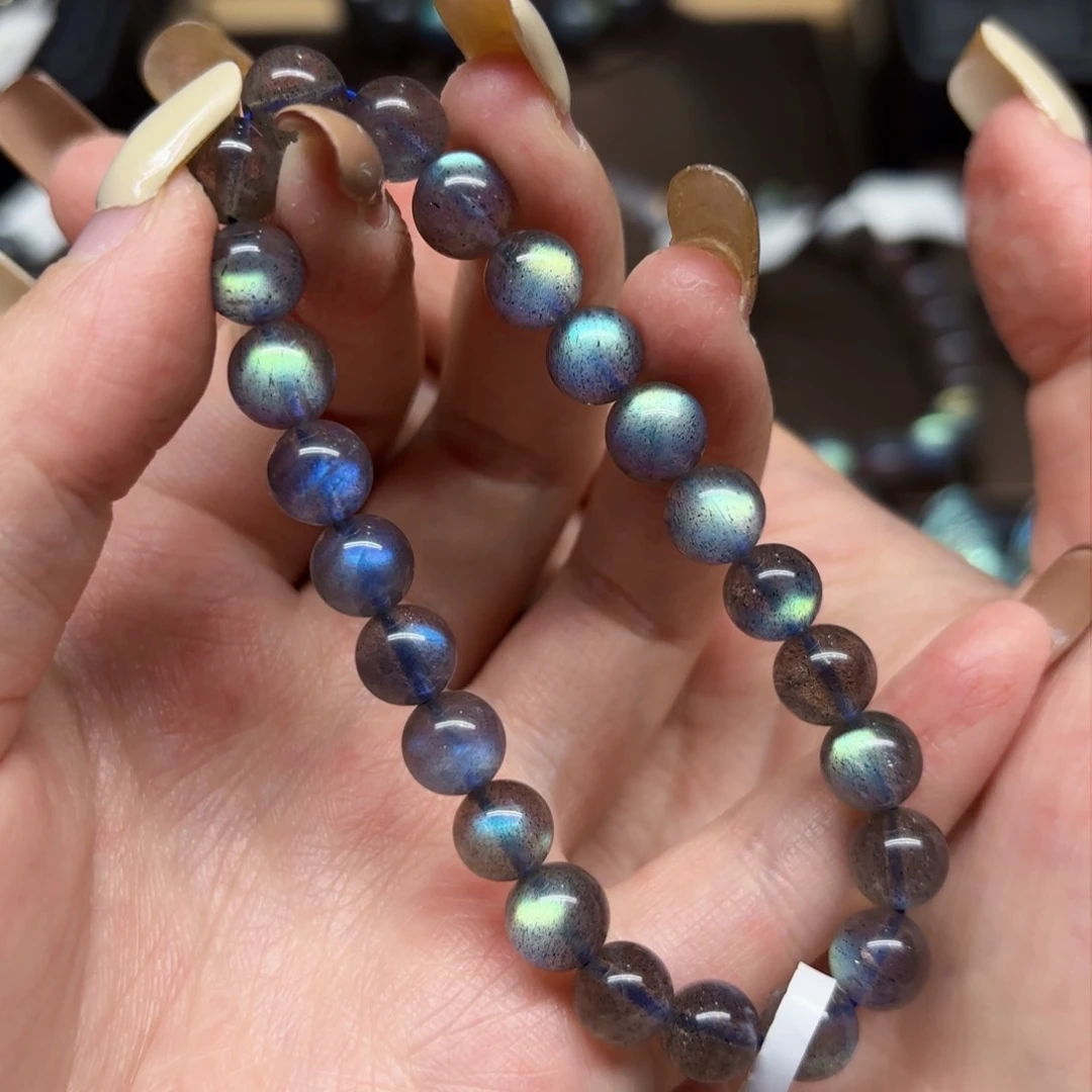 未镶嵌手链长石7.9mm左右