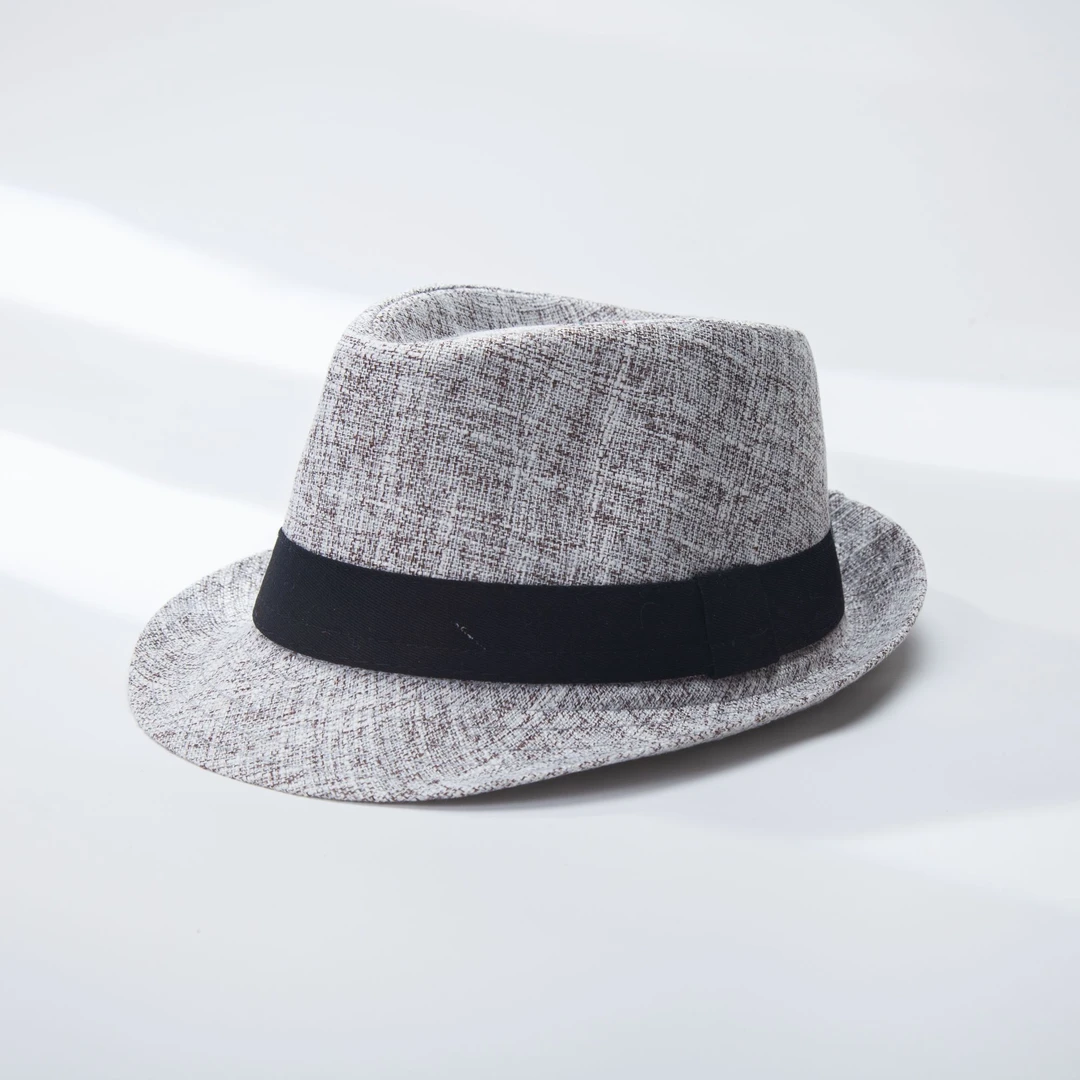 新款布艺时尚小礼帽春秋季中老年休闲礼帽复古英伦风爵士帽盆帽