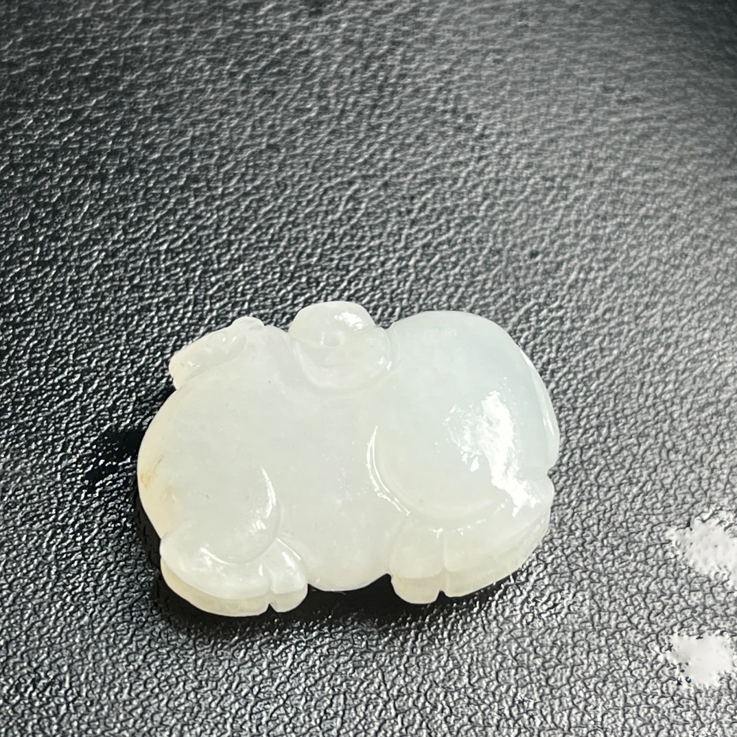 天然缅甸A货翡翠胶润唐马毛货买断需抛光