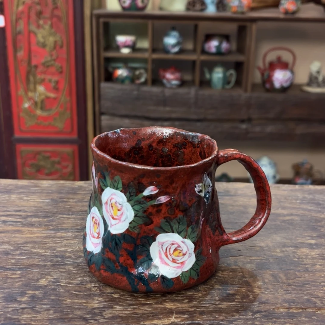 柴烧手工手绘陶瓷