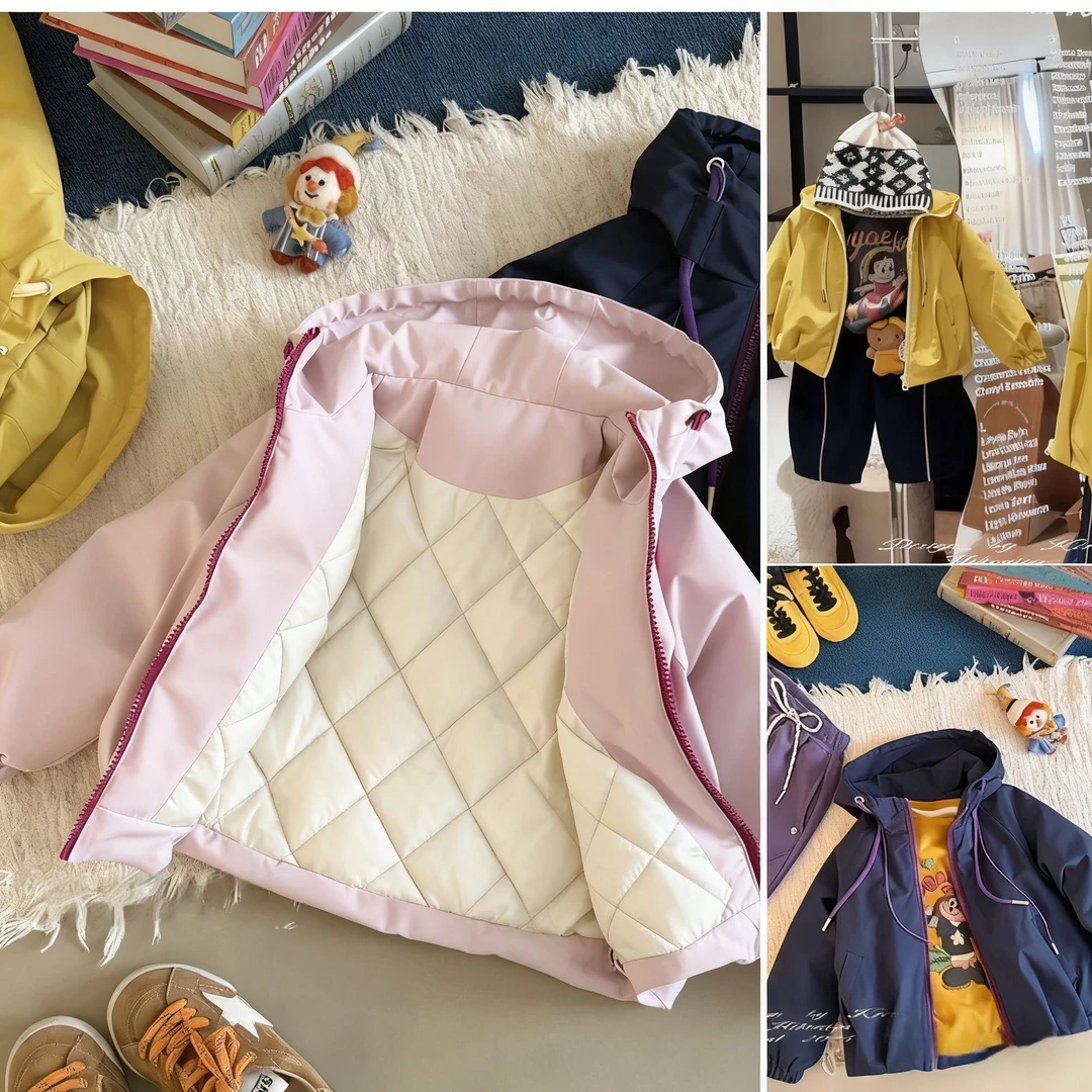 童装棉服2025新款棉袄外套男女宝宝洋气韩版时尚