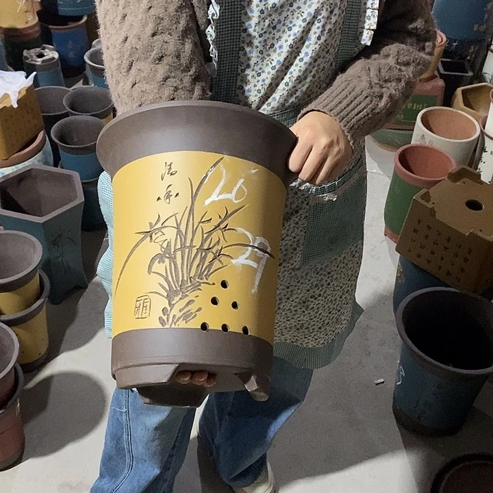 紫砂花盆紫砂花盆