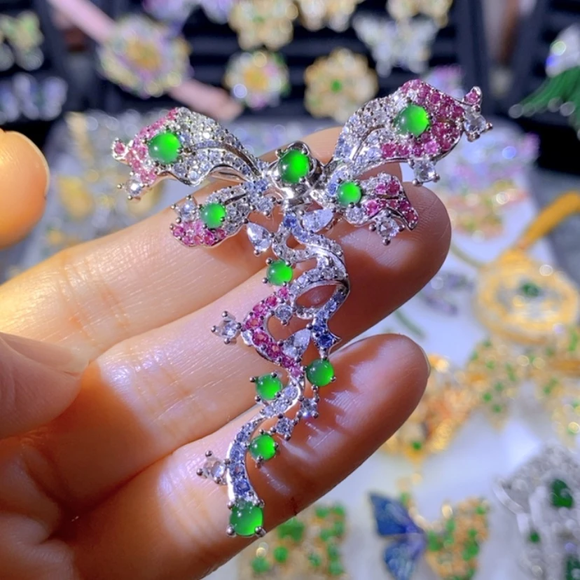 【闪购商品】银S925镶嵌把件翡翠