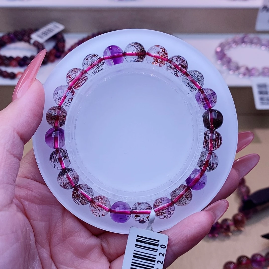 未镶嵌手串水晶黑加仑超七8m+