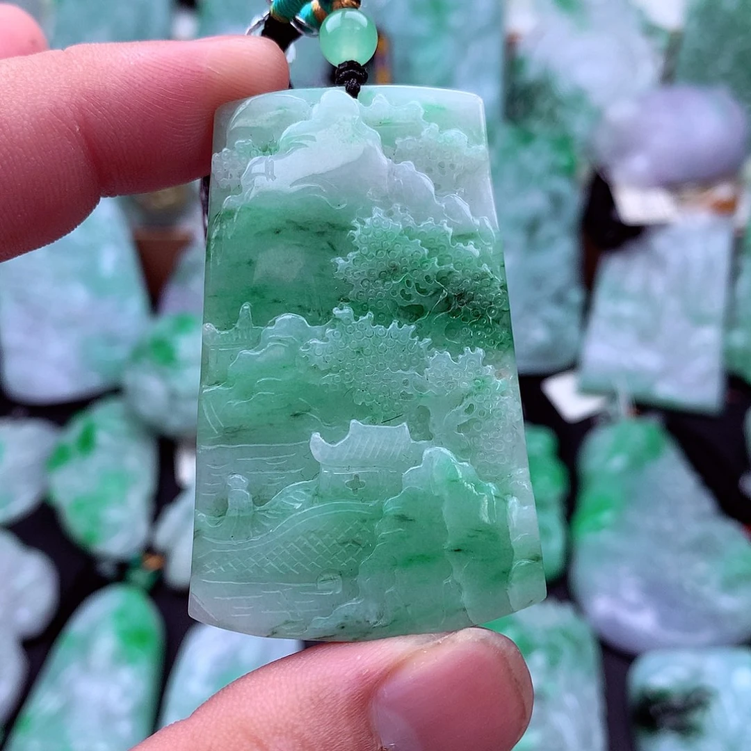 翡翠未镶嵌吊坠(不含链)