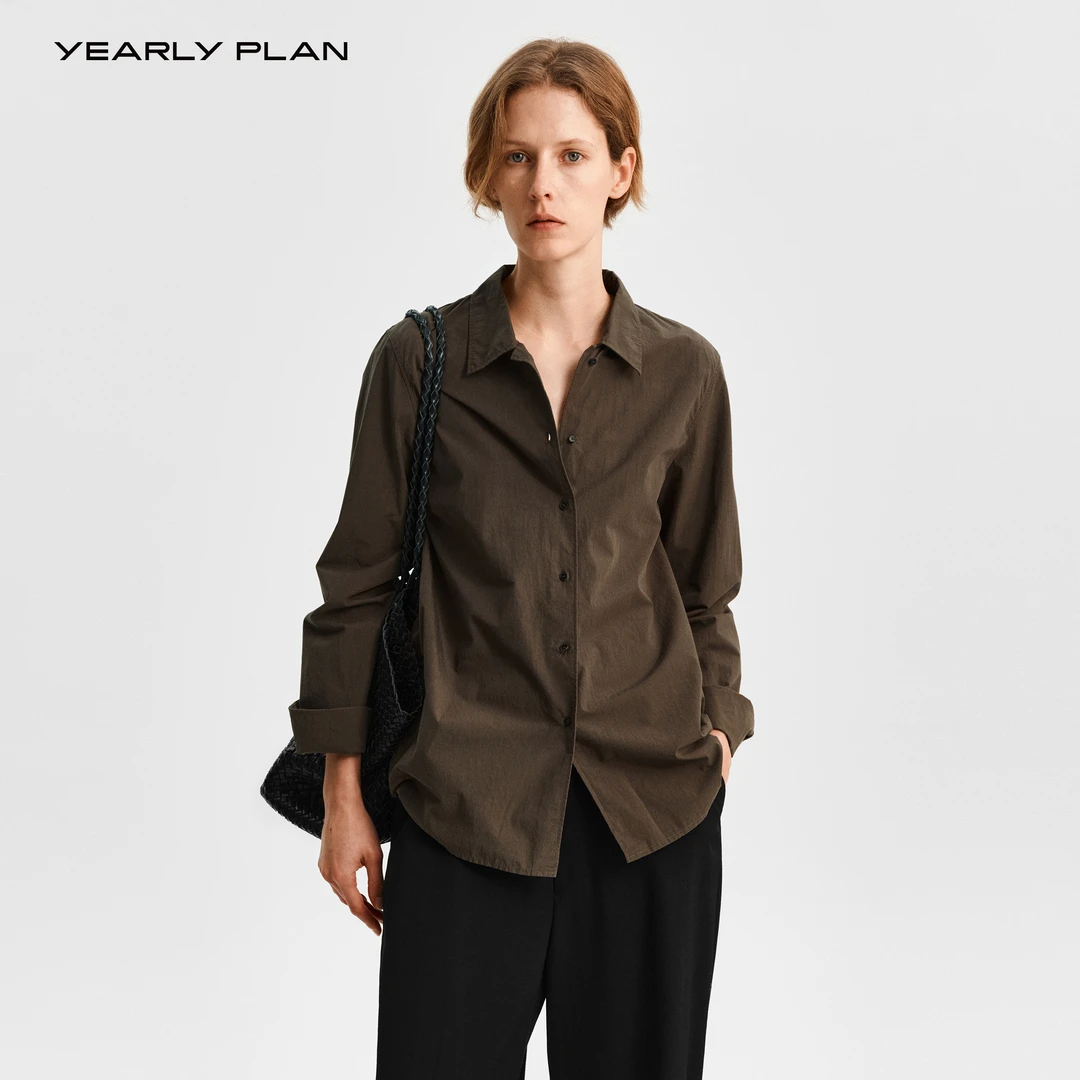 YEARLY PLAN【近江晒棉布】随性休闲自在舒适实用简约棉质衬衫 1841