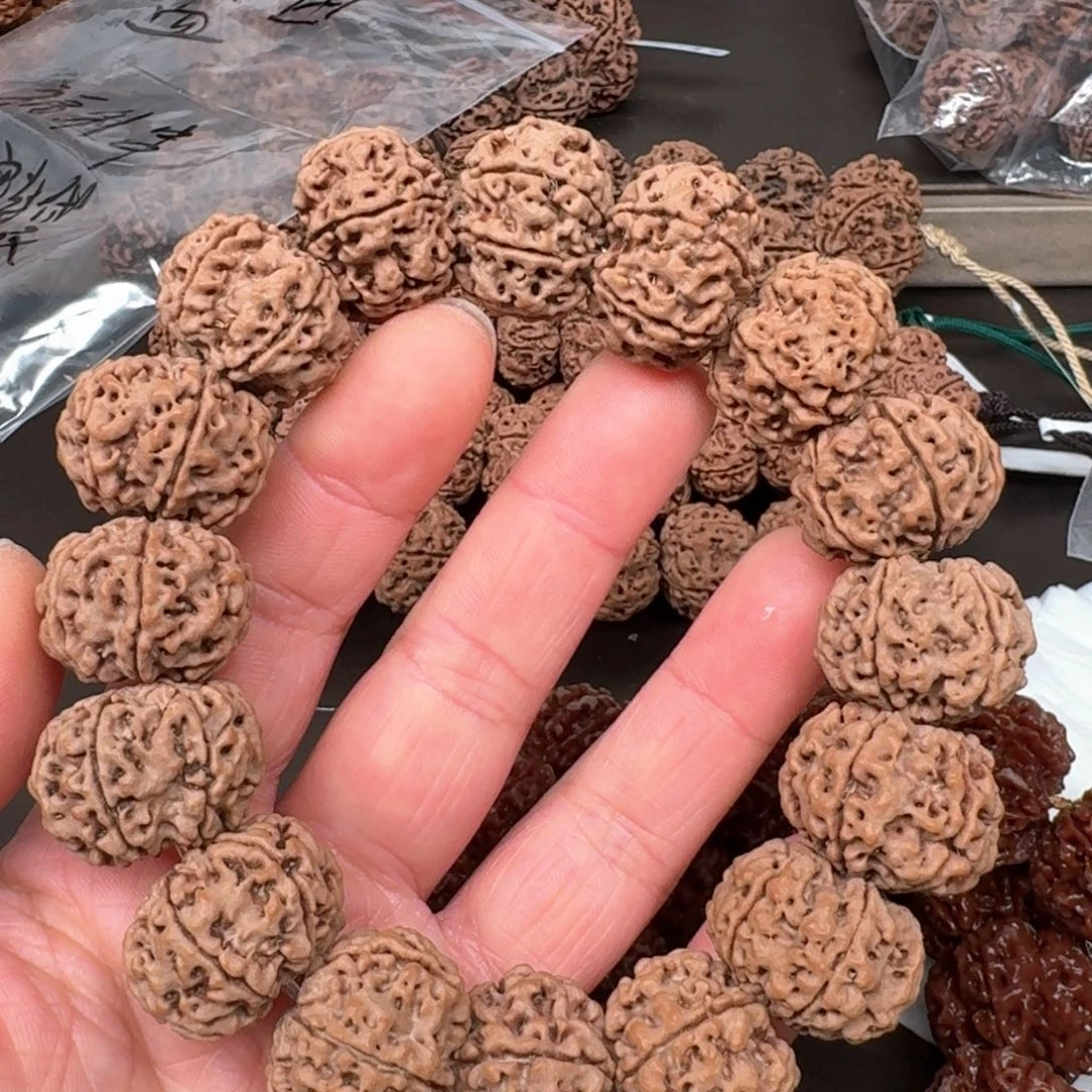 金刚菩提手串照*22天然纽扣六瓣