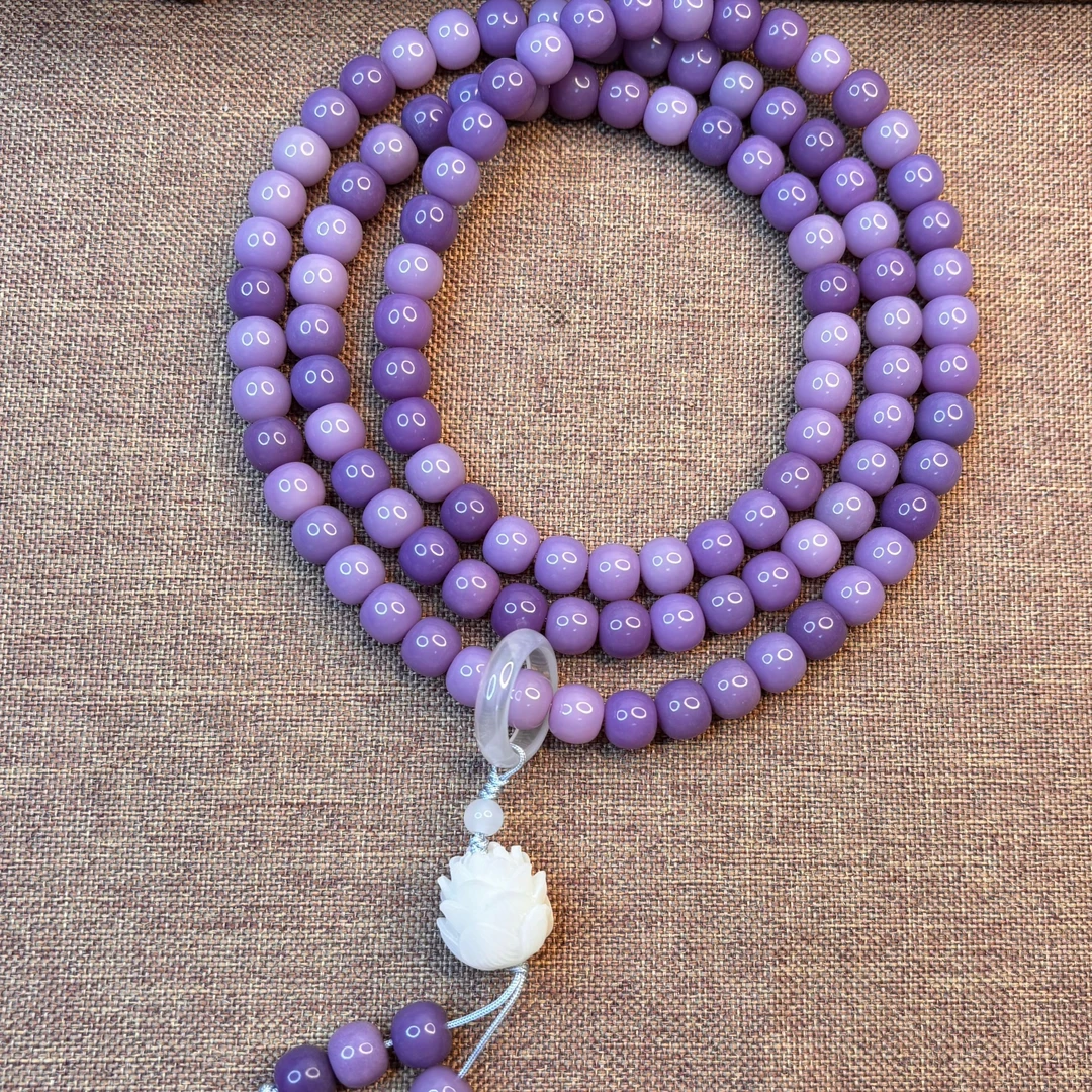 【时樱仙子】108天然紫菩提9*10【送盘玩袋+单圈】