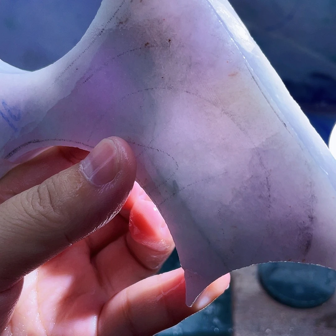 翡翠未镶嵌颈饰毛料60