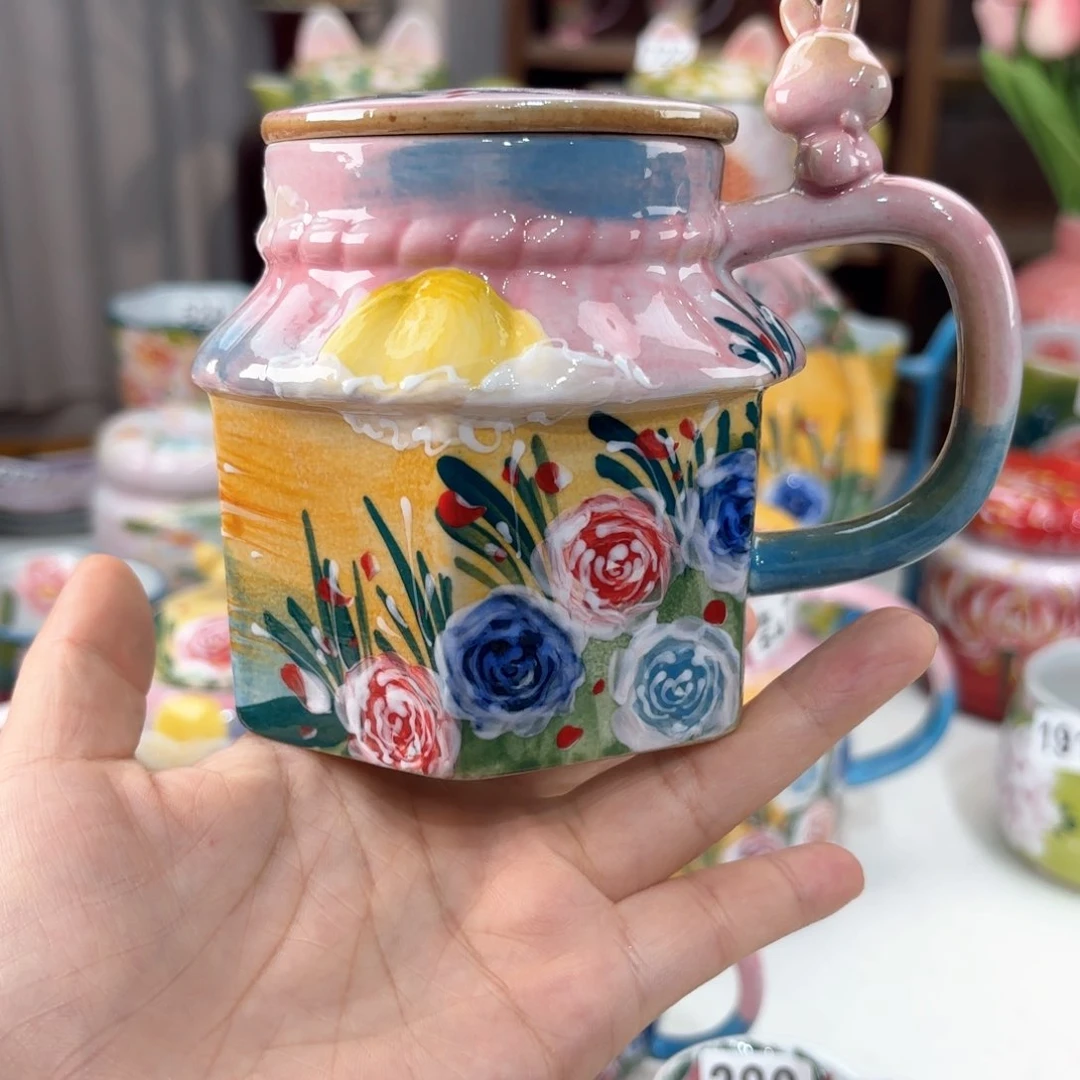 景德镇手绘高温釉下彩陶瓷茶具