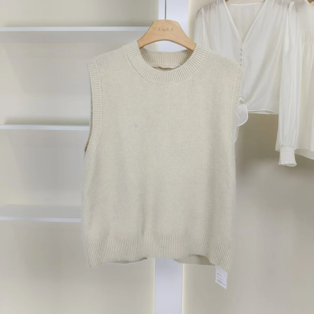 麦迪尚品【夕Y】50909605 设计感马甲针织衫春秋女装商场同款