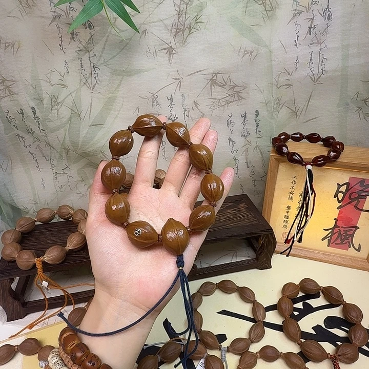 路***摊手串/手链橄榄核梅林铁核三花19.26