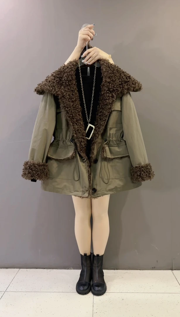 2025秋冬新款时尚显瘦气质网红高档洋气女高级百搭宽松大码外套