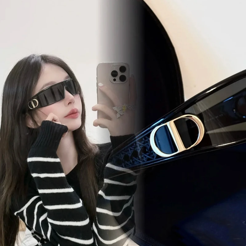 发箍墨镜d家辣妹y2k新款网红气质百搭夸张时尚遮阳骑行太阳眼镜潮