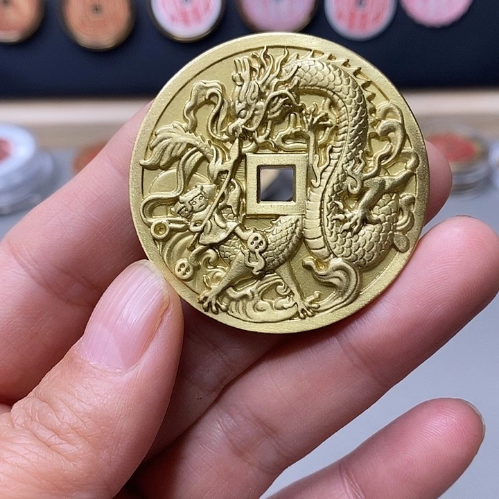 铜现代仿制工艺文创铜币