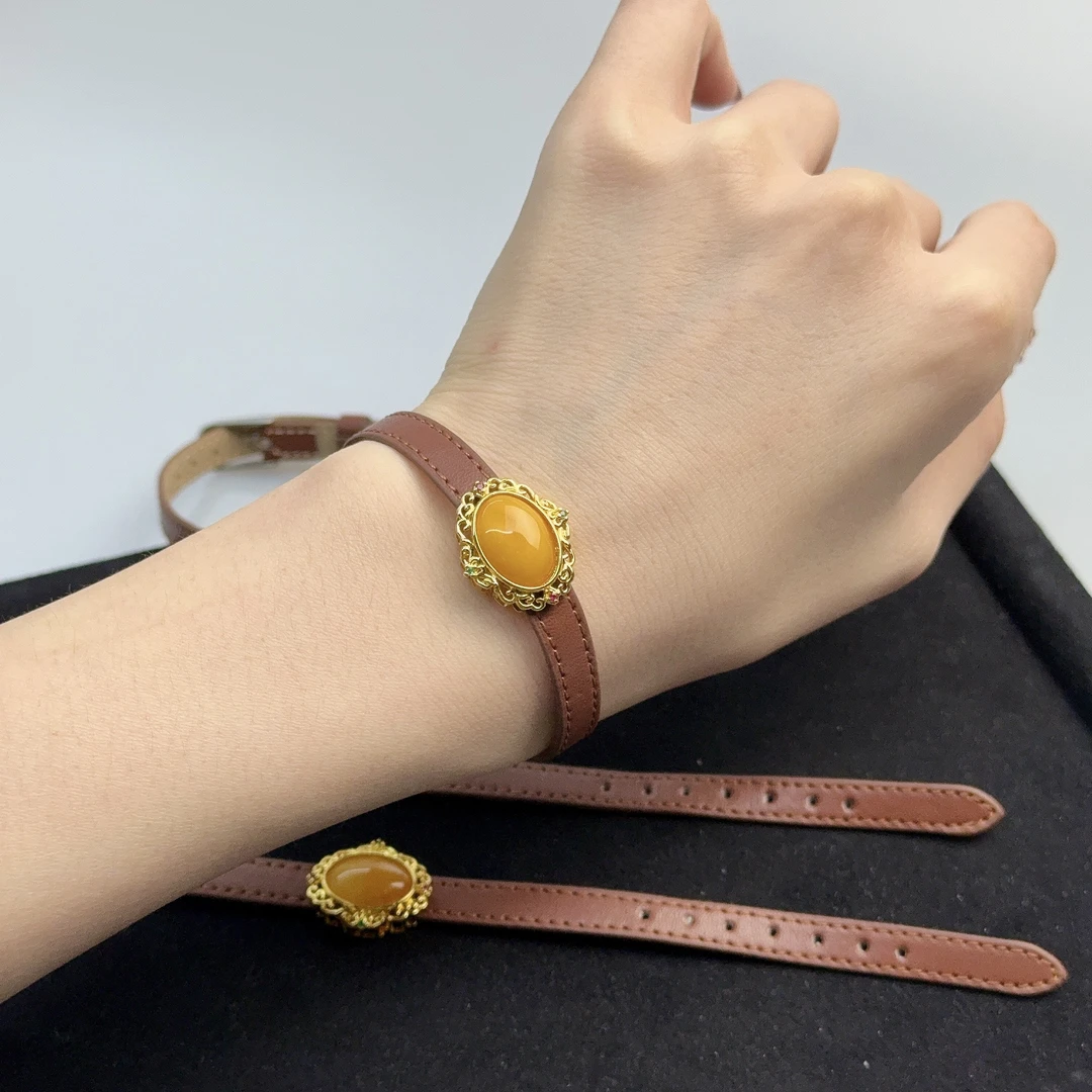 蜜蜡蛋面手表多样性发货L125