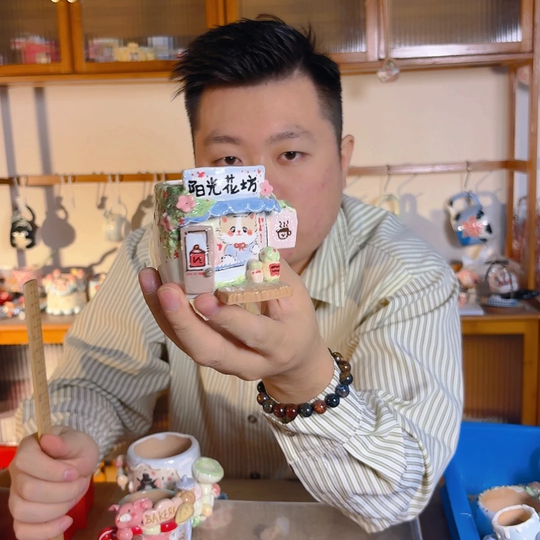 老梧家的手工多肉花盆