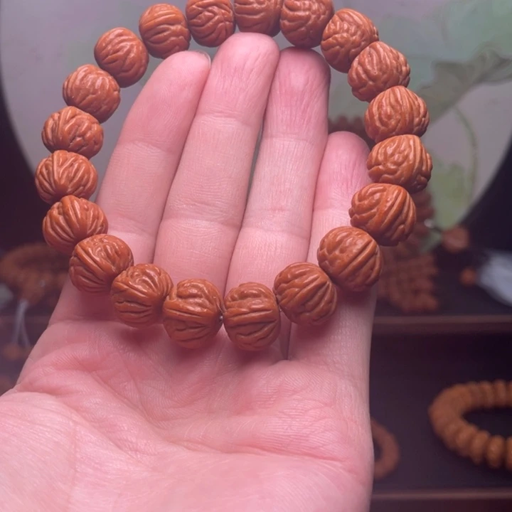 桃核手串14红魔爆肚