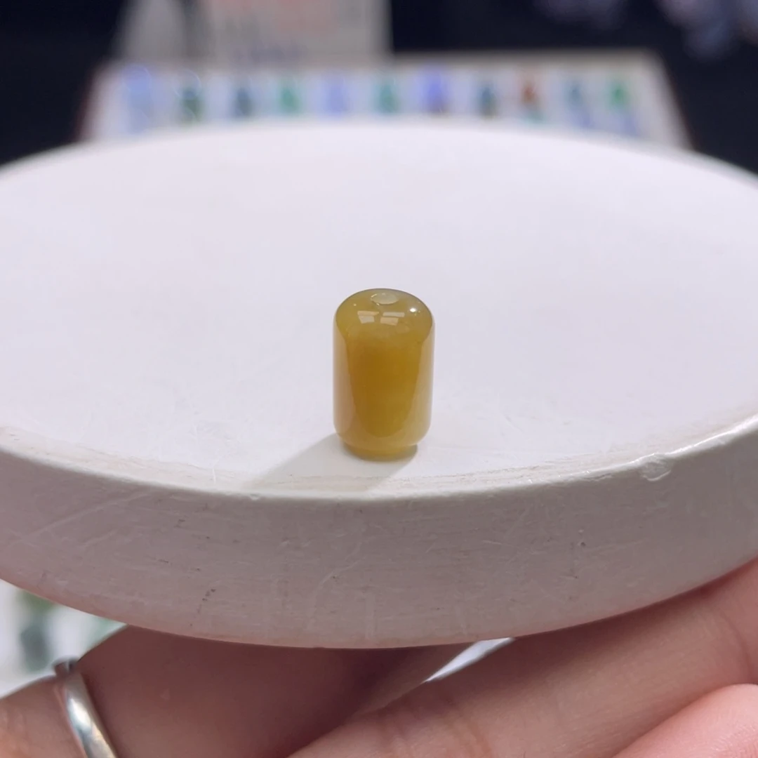 散珠翡翠特色冰黄路路通卡10.7-6.9mm